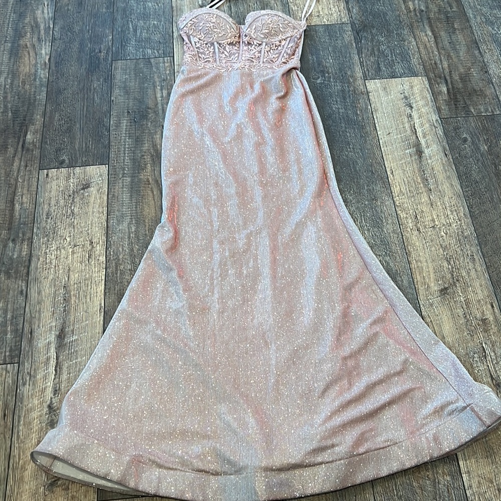 BEAUTIFUL Blush/Champagne Formal Dress